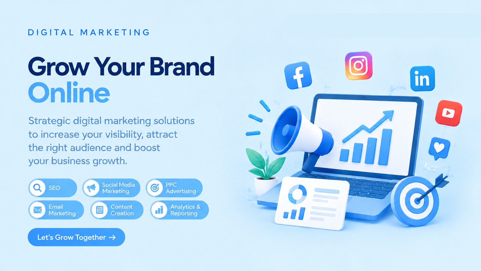 Digital marketing — social engagement and growth